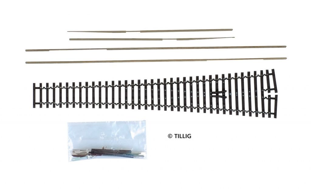 Tillig Flexsteg BW 12° BS, brüni