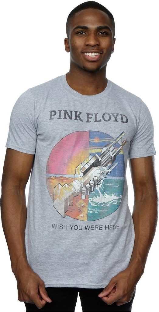 Pink Floyd - "Wish You Were Here" T-Shirt für Herren BI1299 (M) (Grau meliert)