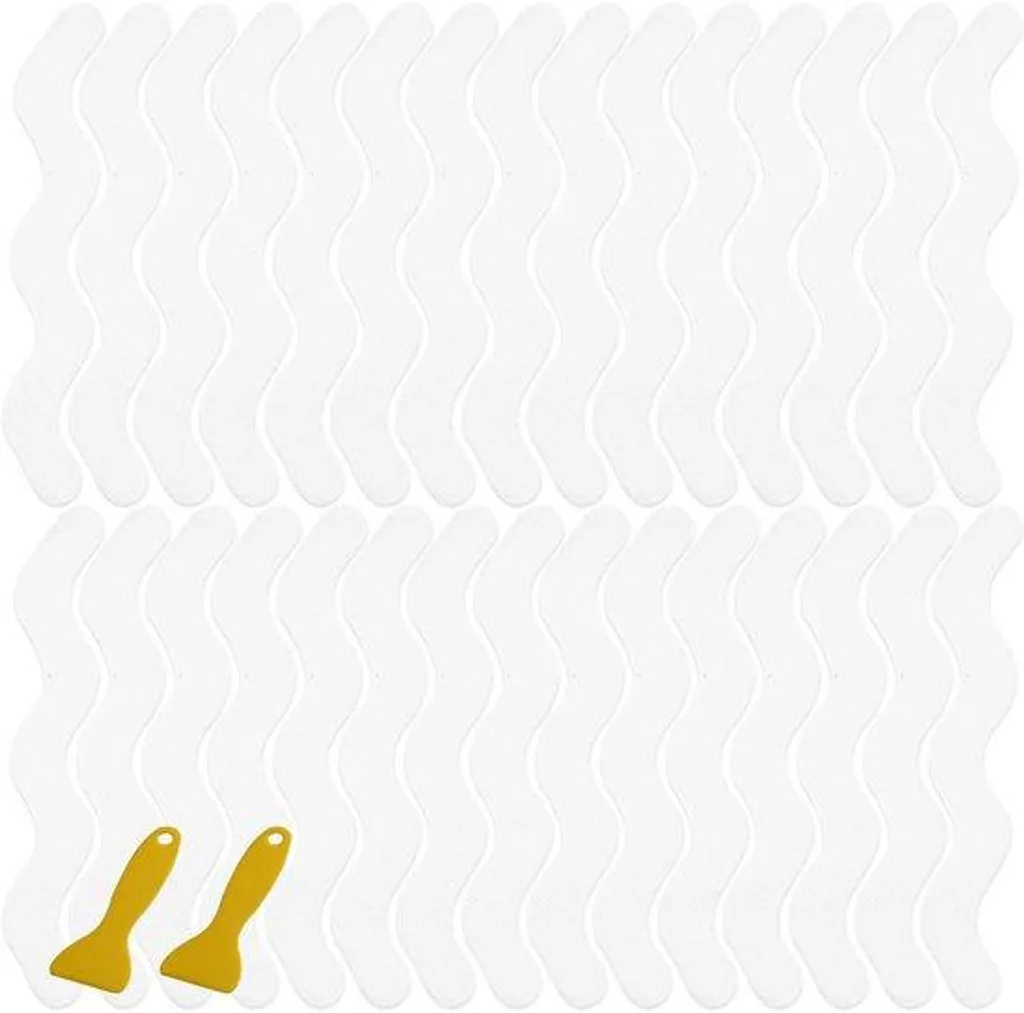 Antidérapant Escalier et Douche : Lot de 30 Bandes Adhésives Invisibles