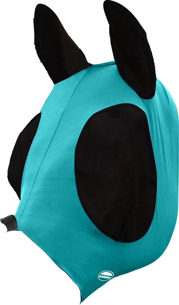 Weatherbeeta - Pferde Fliegenmaske mit Ohren "Deluxe", Stretch WB1948 (Pony) (Jägerin/Schwarz)