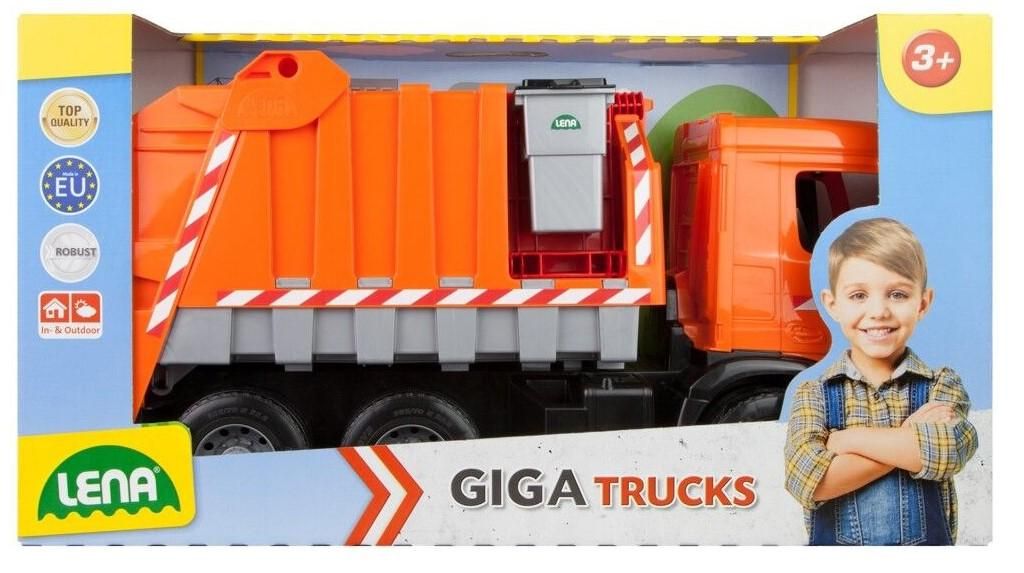 benne à ordures Giga Trucks 71 cm orange Image du produit 
