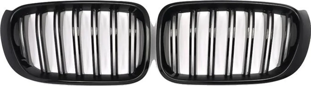 Griglie per i reni del paraurti anteriore, materiale ABS, adatto per BMW X3 X4, nero lucido
