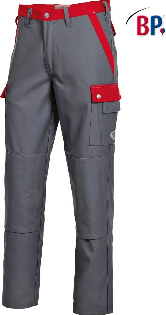 BP® Arbeitshose - dunkelgrau/rot - 54 Produktbild 