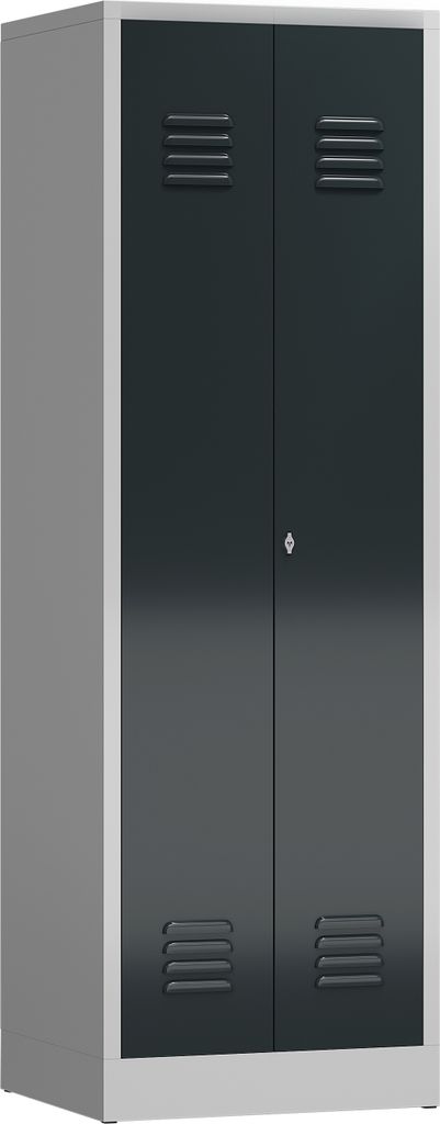 Spind Mehrzweckschrank Spindschrank 1800 x 590 x 500 mm, lichtgrau/anthrazitgrau X-510718