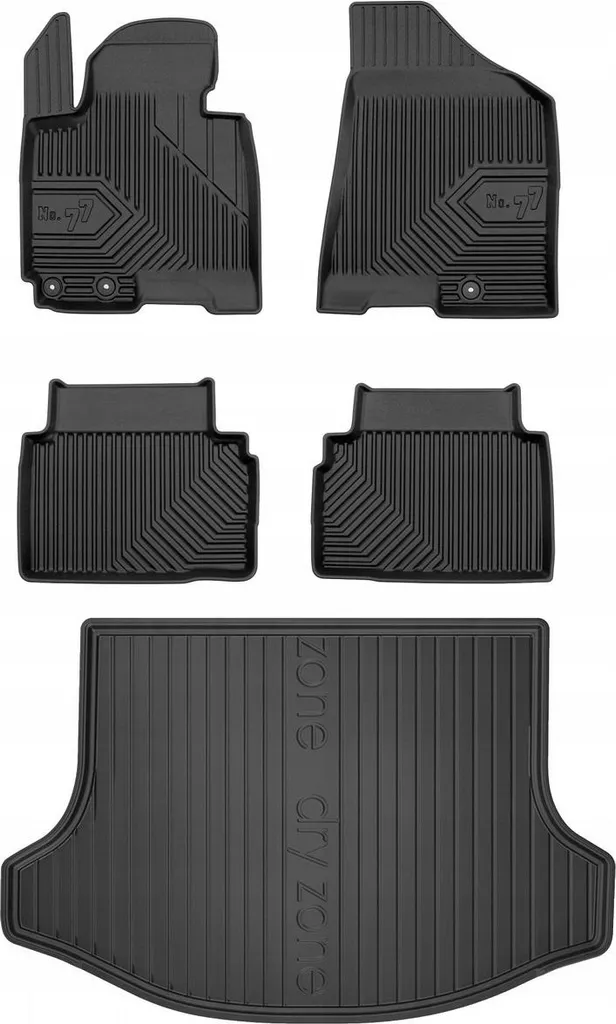 SET 77 Tappetini KIA Sportage 3 2010-2015 - Gomma TPE Alta Protezione