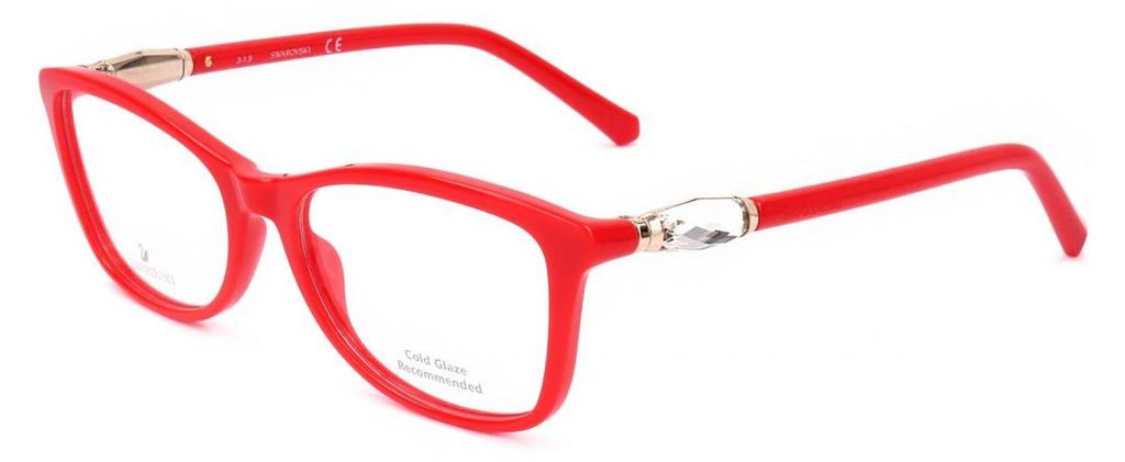 Swarovski SK5336 Shiny red 53/16/140 Damen Brillen
