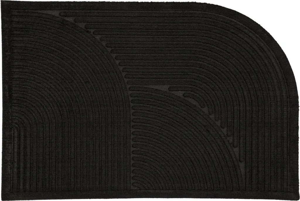 Tapis Noir Valentino FURNLUX 60 cm - Épaisseur 1 cm et Finition Premium