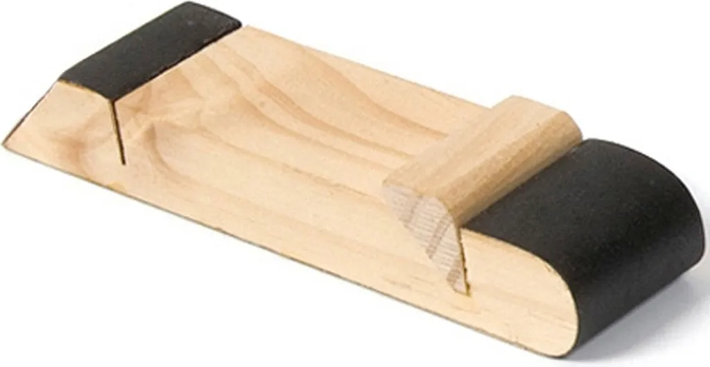 Bloc de ponçage court manuel ergonomique pour finitions bois et métal