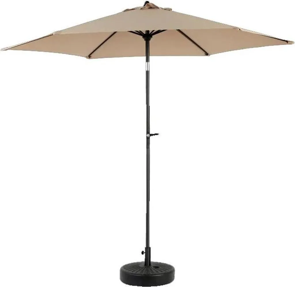 Parasol de table rectangulaire café clair idéal pour repas en famille