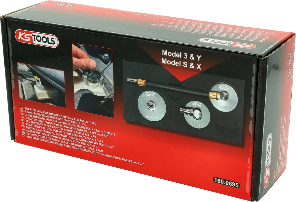 KS-Tools 160.0695 Set Spurgo Freni Tesla | Offerta Limitata 3 Pezzi - 4