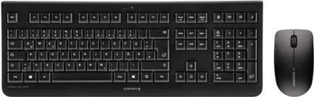 Cherry DW 3000 Kit Clavier Souris Silencieux Longue Portée Sans Fil Noir