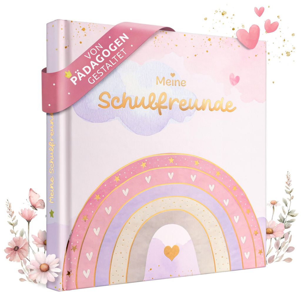 EULENTALER Freundebuch Schule Mädchen Regenbogen I Produktbild 