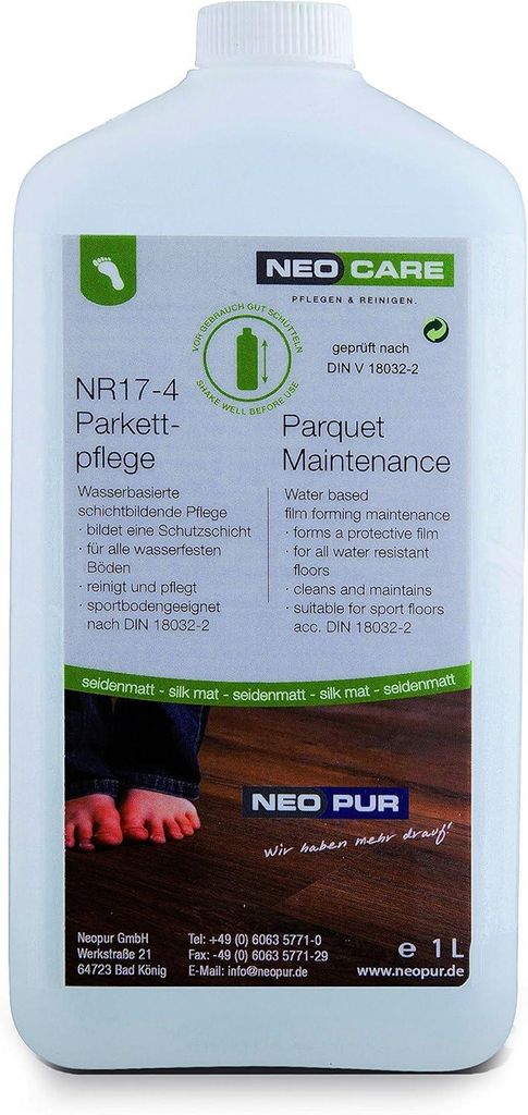 Neopur Parkettpflege NR17 Halbmatt 1 L