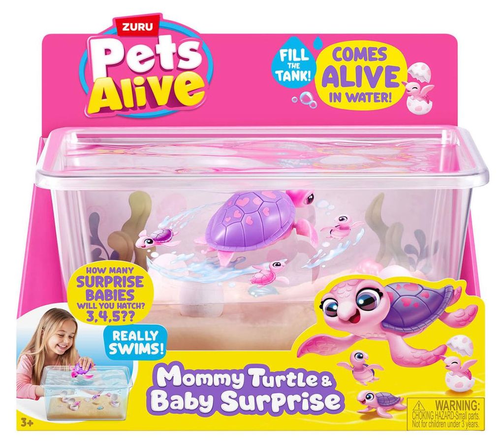 Zuru Pets Alive - Maman tortue et bébé surprise Image du produit 