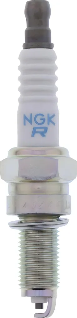 Set di candele di accensione NGK 10x CPR9EB-9 con soppressione delle interferenze, filettatura lunga 19,0 mm Ø 10,0 mm esagono 16,0 mm, distanza tra gli elettrodi 0,90 mm, potere calorifico 9, dado di collegamento SAE fisso, 6508 - 1