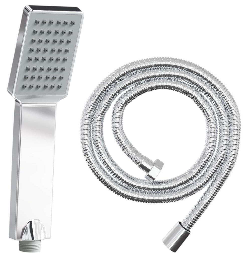 Duschkopfset Chrom 150 cm Edelstahl