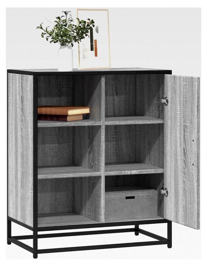 Sideboard in Grau Sonoma 62x35x76cm aus Holz