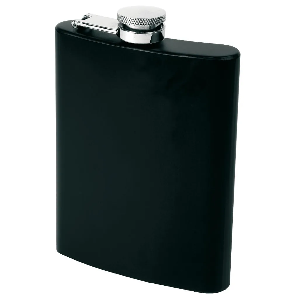 Flasque métallique robuste 240ml noir mat Olympos finition premium