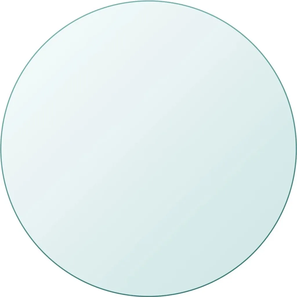 Plateau de table vidaXL en verre trempé rond 700 mm pour salle à manger