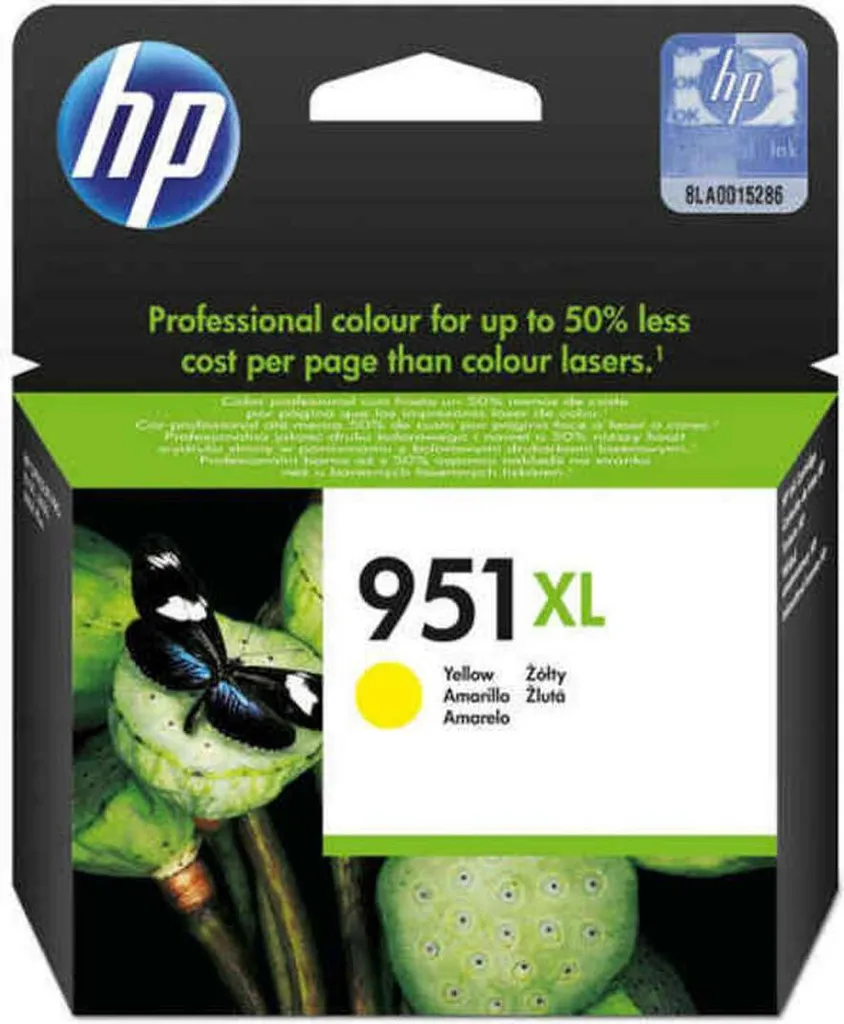 Cartouche d'encre HP 951XL Jaune CN048AE Haute Capacité pour OfficeJet