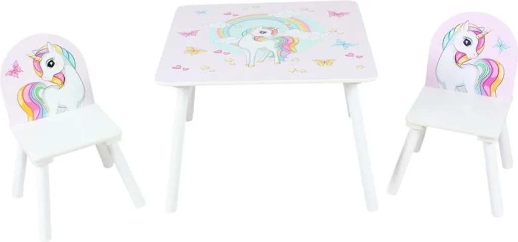 Table pour enfant avec 2 chaises en bois mobilier de chambre U-Grow