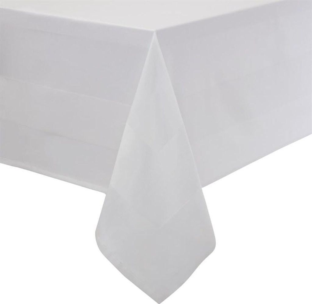 Satin Band Tischdecke Weiß 91 X 91Cm Produktbild 