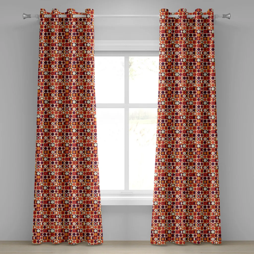 ABAKUHAUS Tende Decorative 280x245cm Poliestere Satinato Vintage