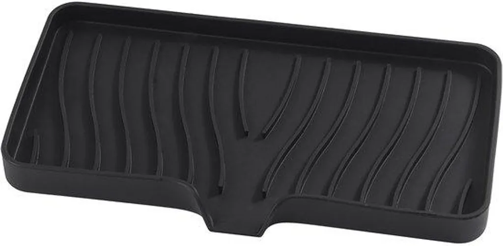 Rangement tiroir silicone noir 25 cm anti-désordre et facile d'entretien