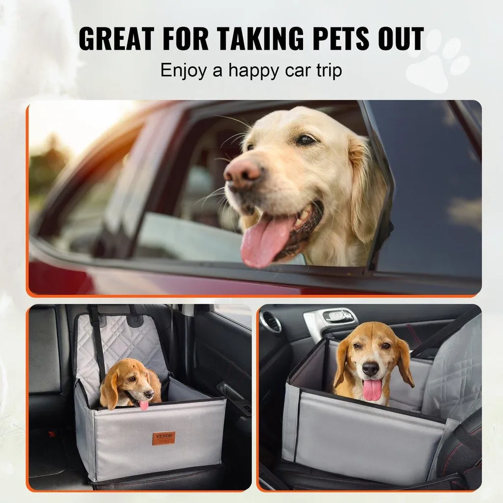 Dog Booster Seat Grigio 12kg | Il Meglio per i Viaggi del tuo Pet - 6