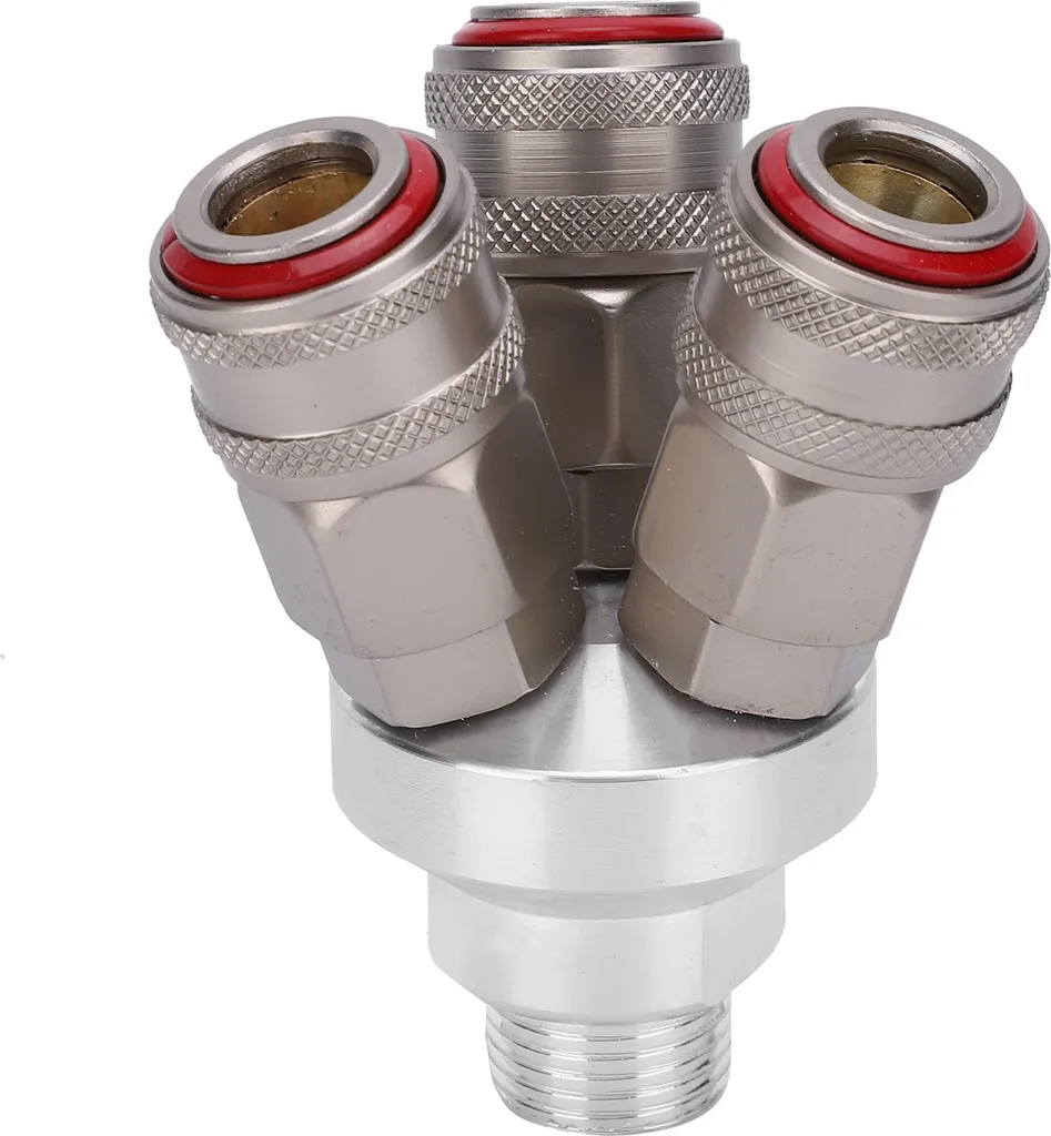Connecteur pneumatique à 3 voies G1/2 idéal pour atelier et air comprimé