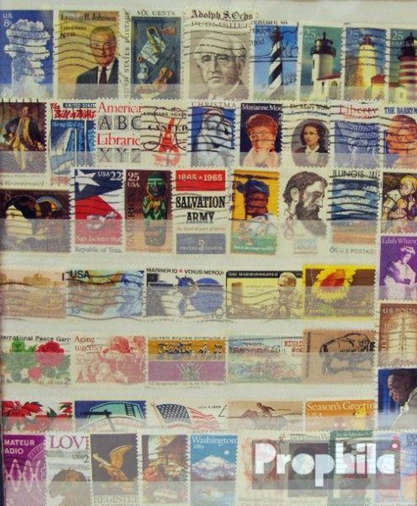 Briefmarken USA 500 verschiedene Marken Produktbild 