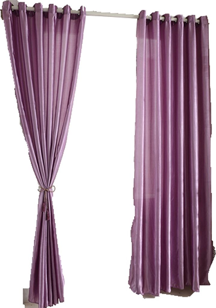 1 PC durch Stangenfenster Festkörperplatte Drape Türraum Blackout Vorhang-Lila