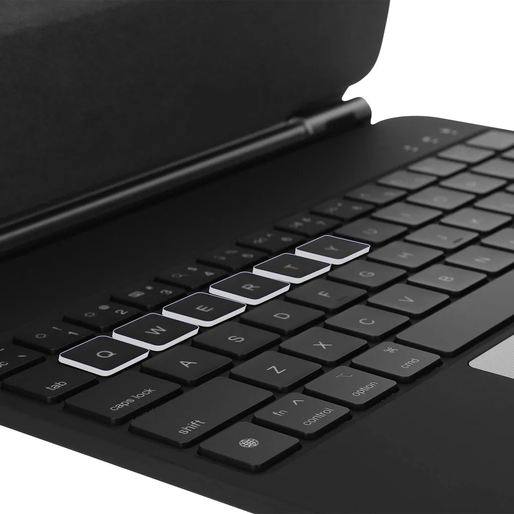 Clavier iPad Air 4 rétroéclairé et étui Bluetooth QWERTY Noir slim - 5
