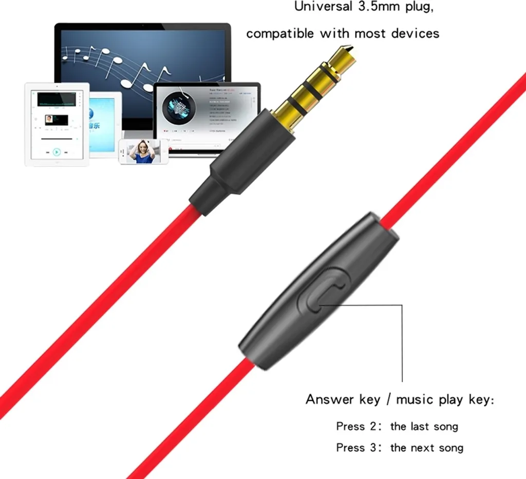 OFFERTA: Cuffie Gaming Rosse Professionali - Jack 3.5mm e Mic Innesto - 2