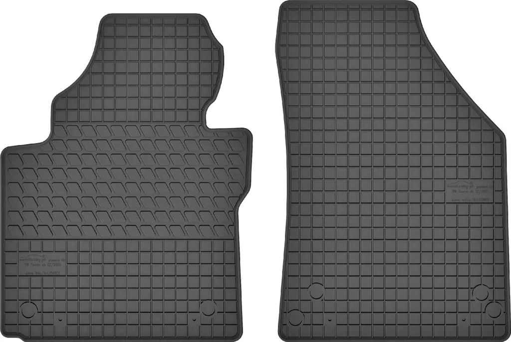 Tappeti Gomma Auto VW Touran I - Set 2 Pezzi Anteriori su Misura