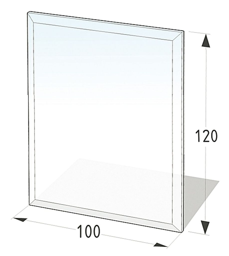 Glasbodenplatte, Bodenschutzplatte Decor, Unterseite bedruckt