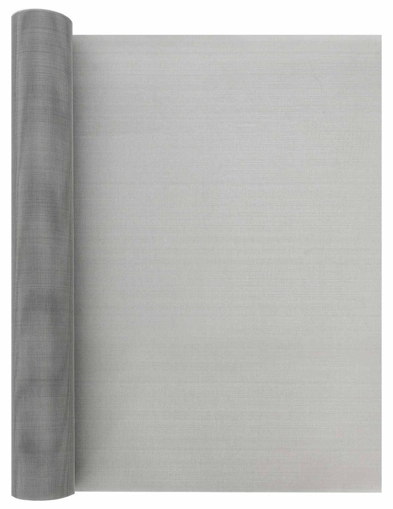 vidaXL Mesh Bildschirm 60 x 2000 cm 30 Mesh Edelstahl 201 Silber