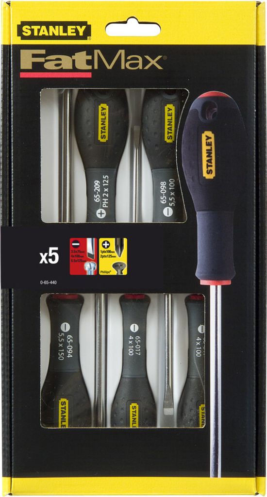 Stanley HTS Schraubendreher-Set FatMax 5-tlg Immagine del prodotto 