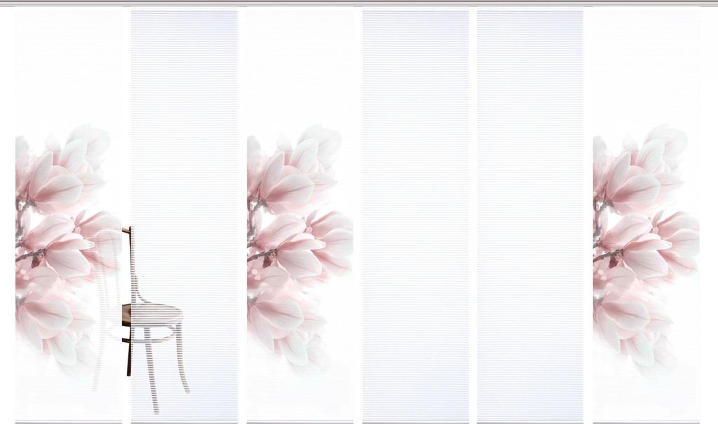 84105 MORIGA Schiebegardine, recyc. Polyester 245x60 cm, Bambusoptik