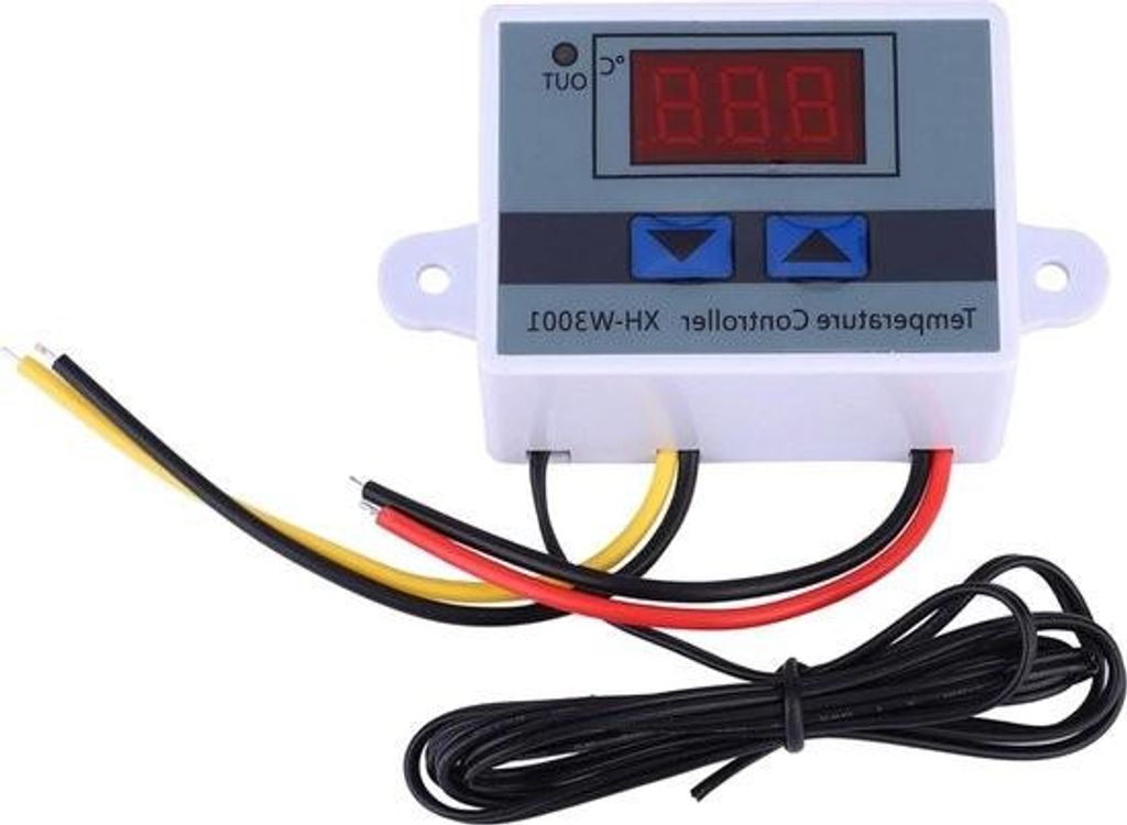 12V Temperaturschalter-Thermostat für Vr - 12V 120W Digitaler Temperaturregler - Wasserdichte Sensorsonde .