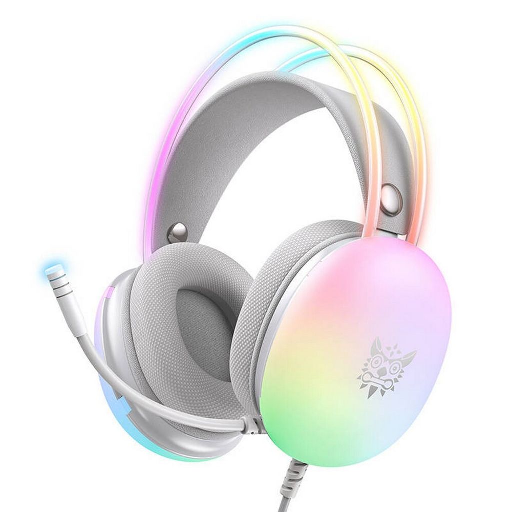 Onikuma X25 Full Illuminated RGB Wired Gaming Headset Grau-Multi PC-Headset