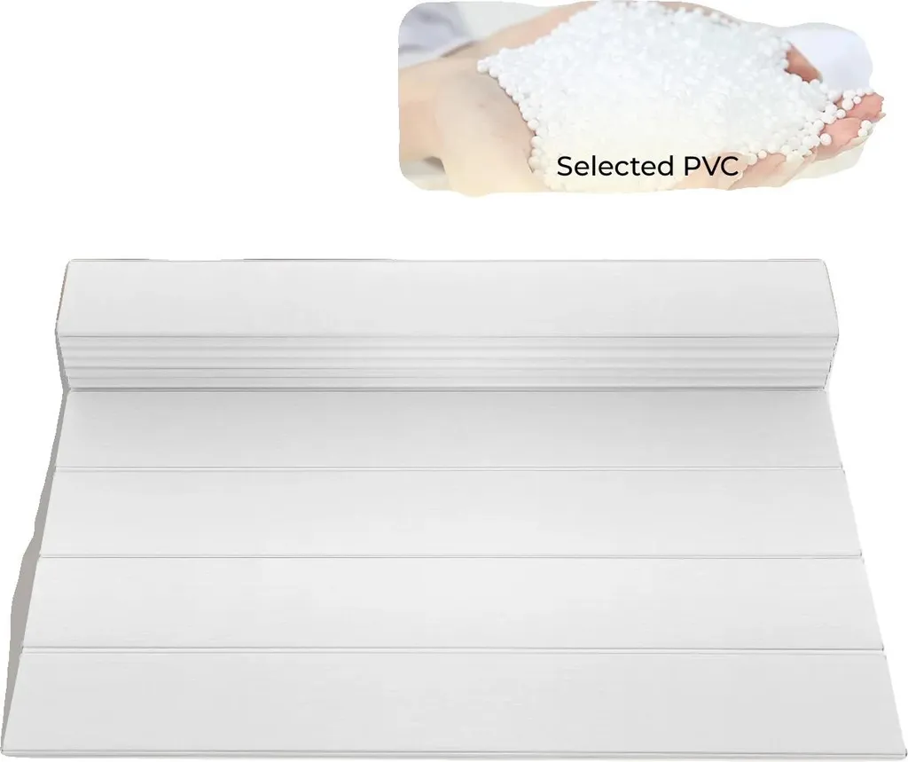 Volet de baignoire isolant et pliable en PVC résistant à 80°C