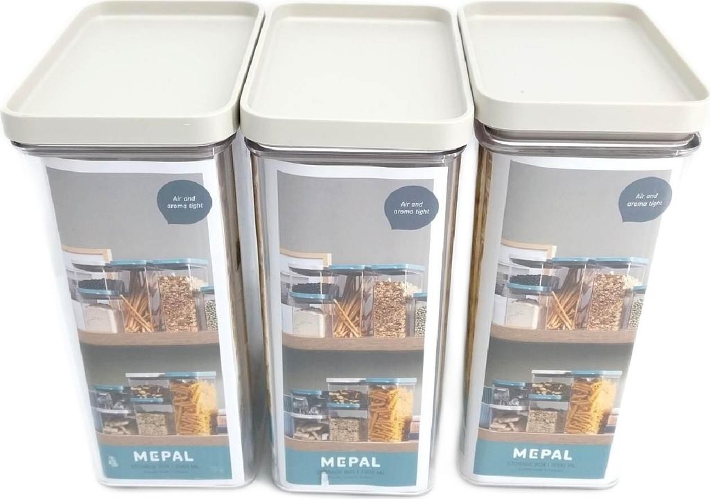 Mepal 4 Stück vorratsdose modula 1000 ml - weiß Zdjęcie produktu 