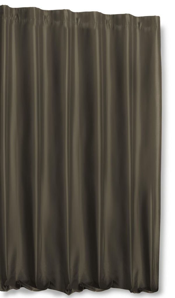 Thermovorhang Kräuselband taupe dunkel 245x245 cm Produktbild 