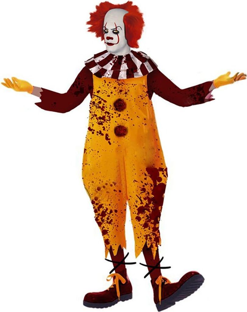 Atosa Halloween-clownkostüm Orange XL Orange XL Produktbild 