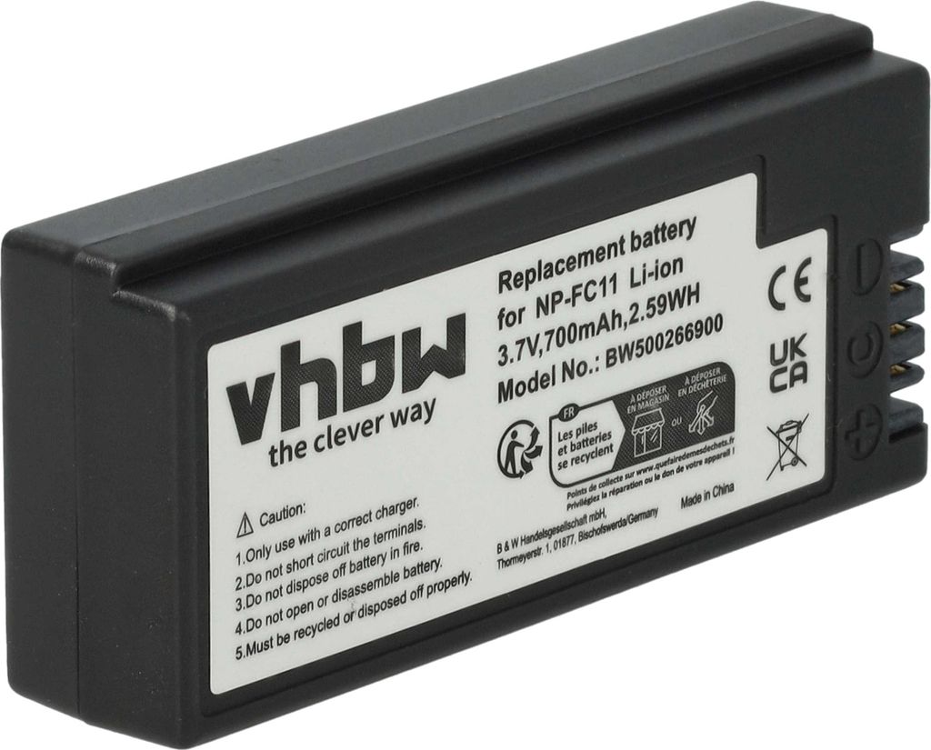 vhbw Akku kompatibel mit Sony Cybershot DSC-P8, DSC-P3, Produktbild 