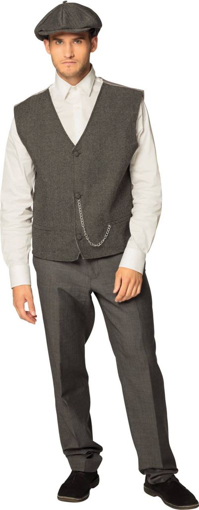 Costume classique des années 20 pour homme gris M/L Image du produit 