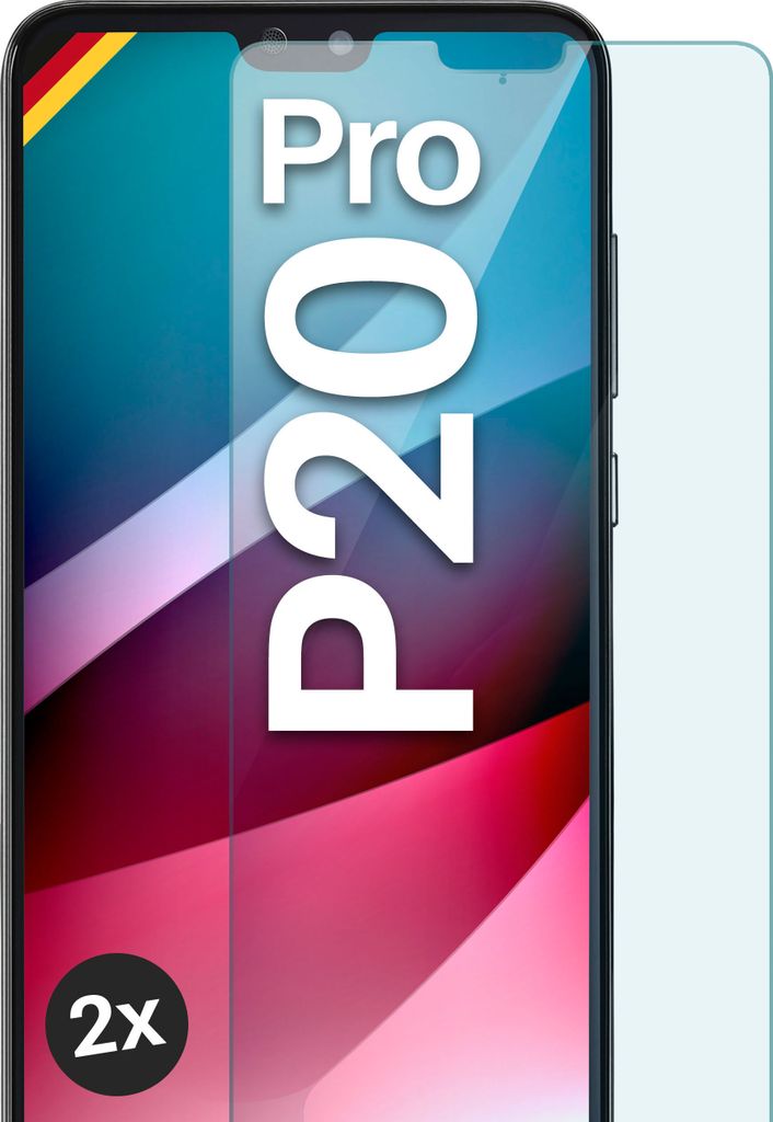 SCHUTZFOLIE FÜR HUAWEI P20 PRO - ECHTGLAS, Stückzahl:2er Set
