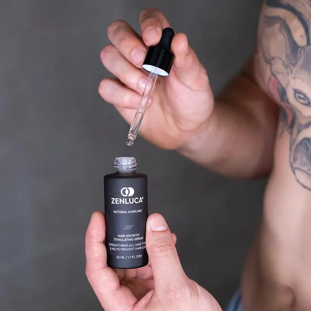 Traitement pour Cheveux Clairsemés - Set Sérum et Rouleau Stimulateur