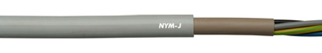 10 Meter Lapp 16010233 NYM-J Stromkabel 3G6 mm² I Normleitung mit grün-gelbem Schutzleiter für Innenausbauten I Kabel 3x6 für Elektroinstallati...